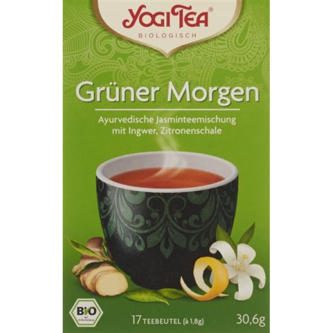 YOGI GREEN TEE GRUENER MORGEN