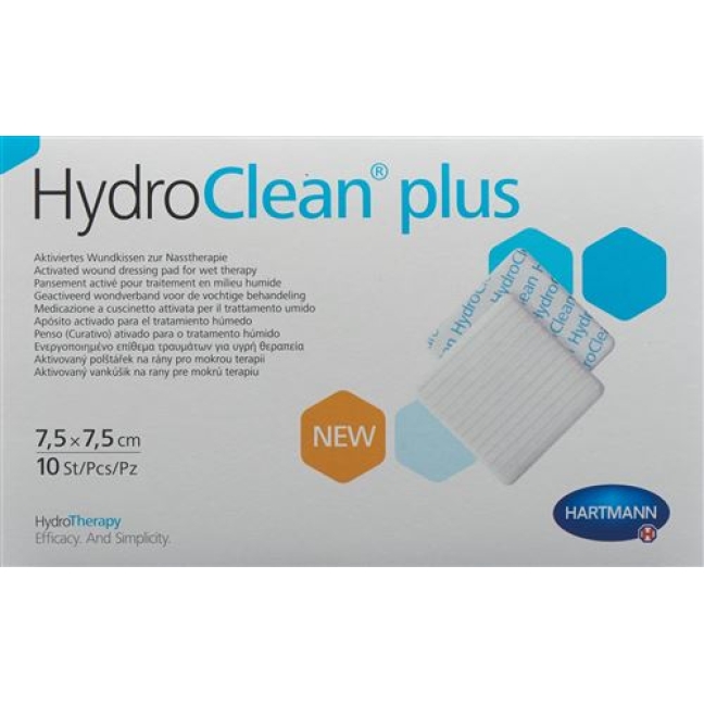 Hydroclean Plus Wundkissen 7.5x7.5см 10 штук