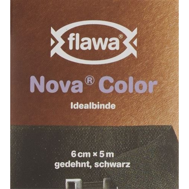 Flawa Nova Color Idealbinde 6смx5m Schwarz