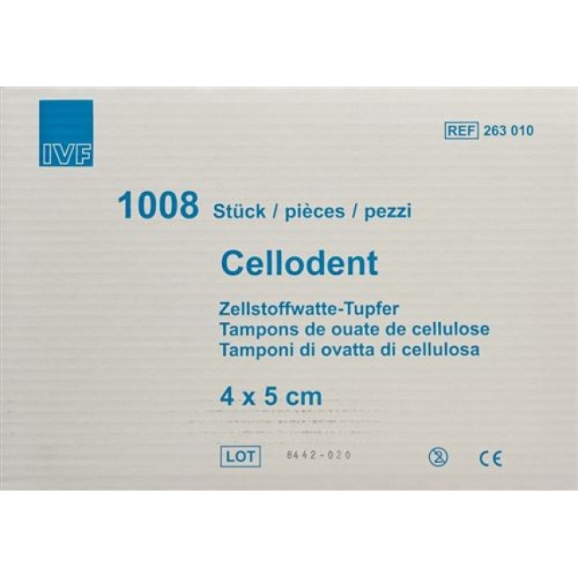 Cellodent Tupfer 4x5см 12fach 2x 5040 штук