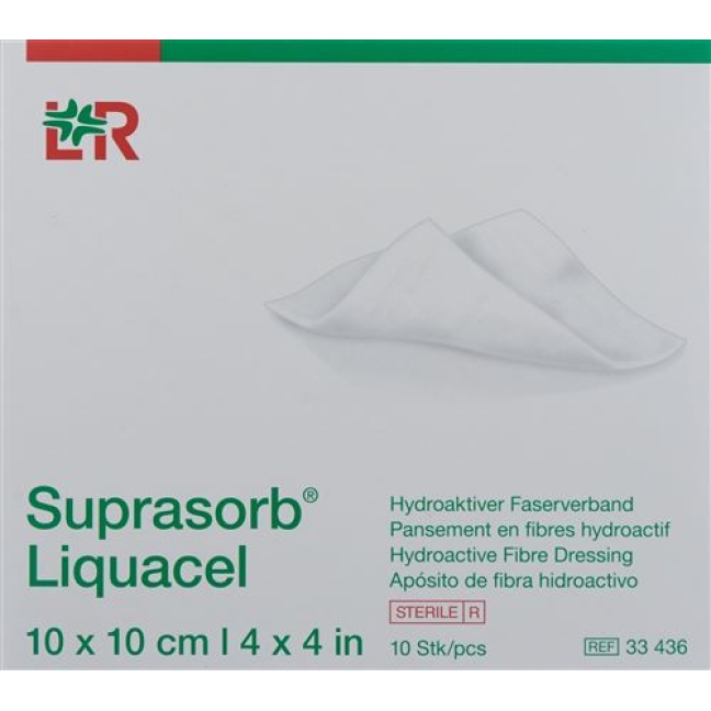 SUPRASORB LIQUACEL 10X10CM