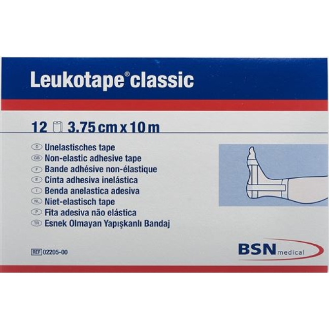 Leukotape Classic Economy 10мX3.75см Weiss 12 штук