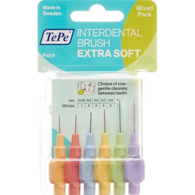 TePe Interdentalbursten X-soft Mixed Pack 6 штук