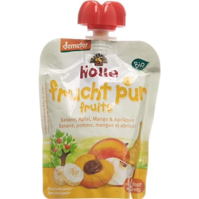 Holle Pouchy Banane Apfel Mango&apriko 90г