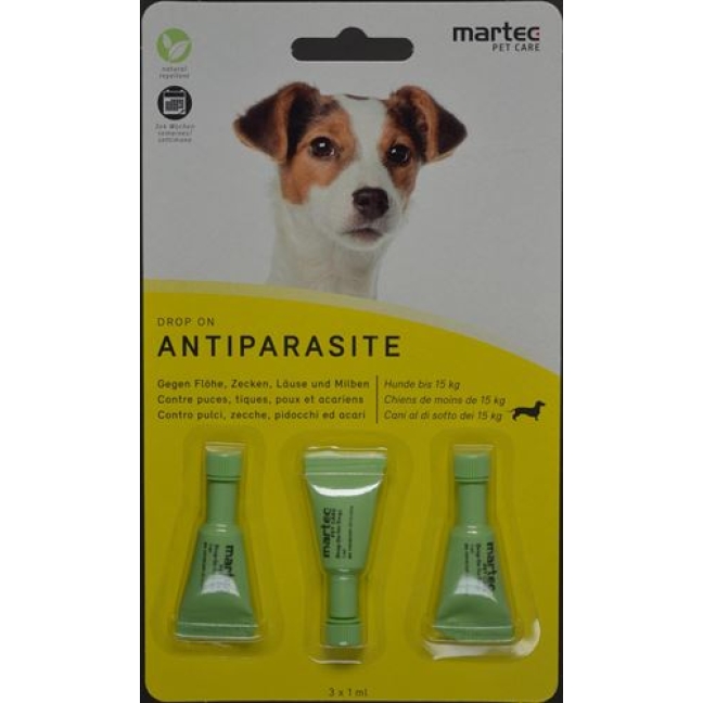 Martec Pet Care Drop On Antiparas Hund -15кг 1мл