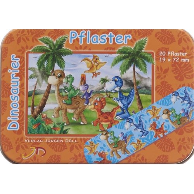 Doell Heftpflaster 19x72мм Dinosaurier доза 20 штук