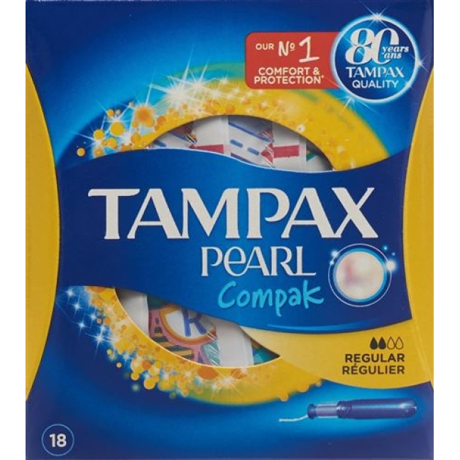 Tampax Tampons Compak Pearl Regular 18 штук