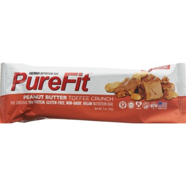 PURE FIT PROT BAR TOFFE CRU VE