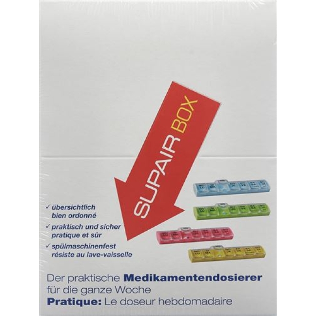 SUPAIRBOX 1X7 WOCHENDISP RAINB