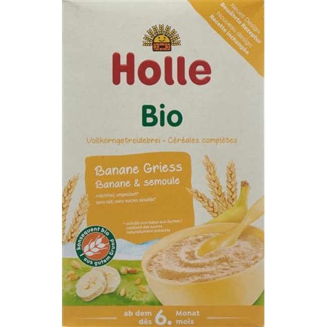 Holle Frucht Brei Banane Griess Bio 250 g