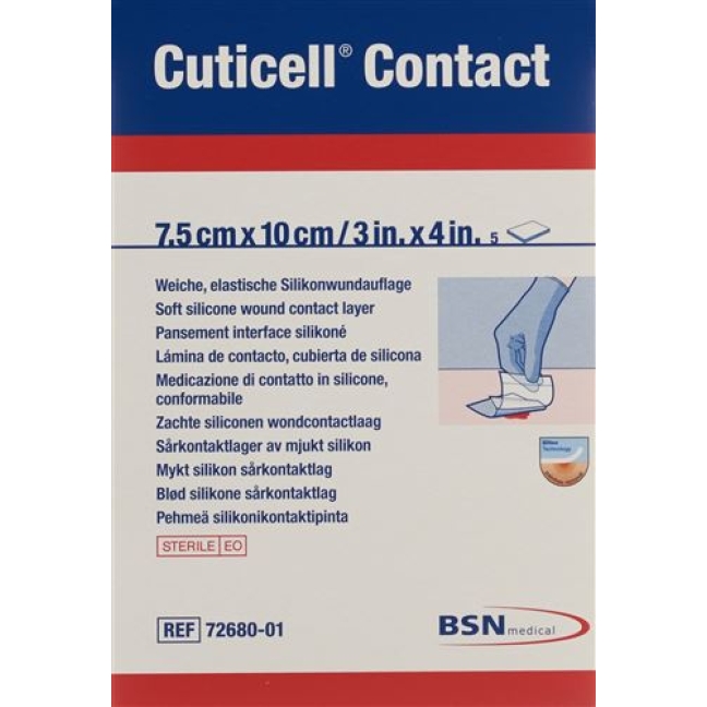 CUTICELL CONT WUNDAUFL 7.5X10C