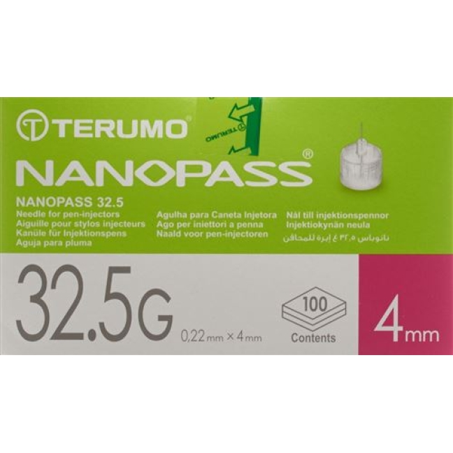 TERUMO PEN NADEL 32.5G 0.22X4