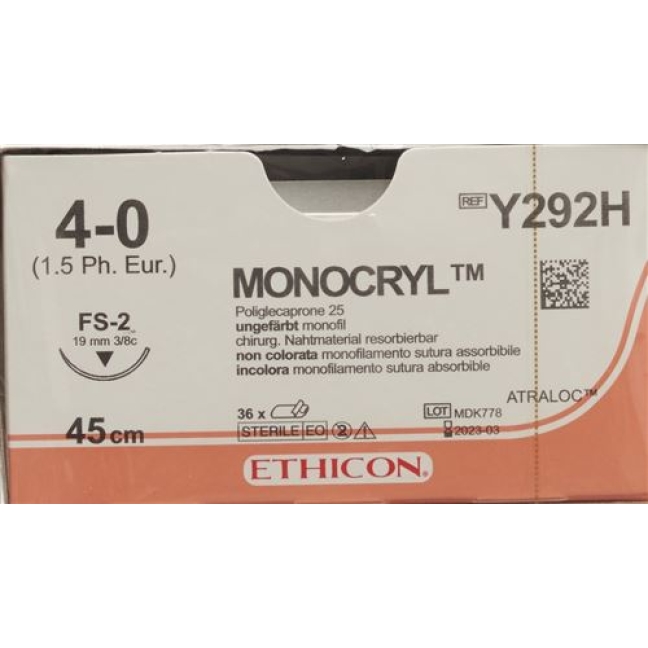 MONOCRYL 45CM UNGEFAE 4-0 FS-2