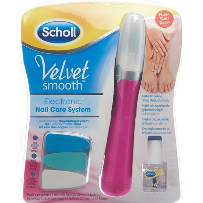 Scholl Velvet Smooth Elekt Nagelpflegesys Pink