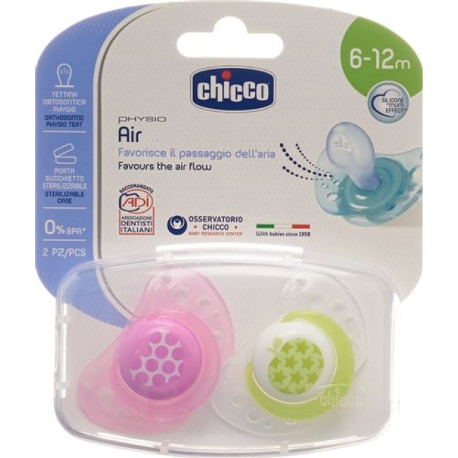 CHICCO PHYS SAUG PINK 6-12M ID