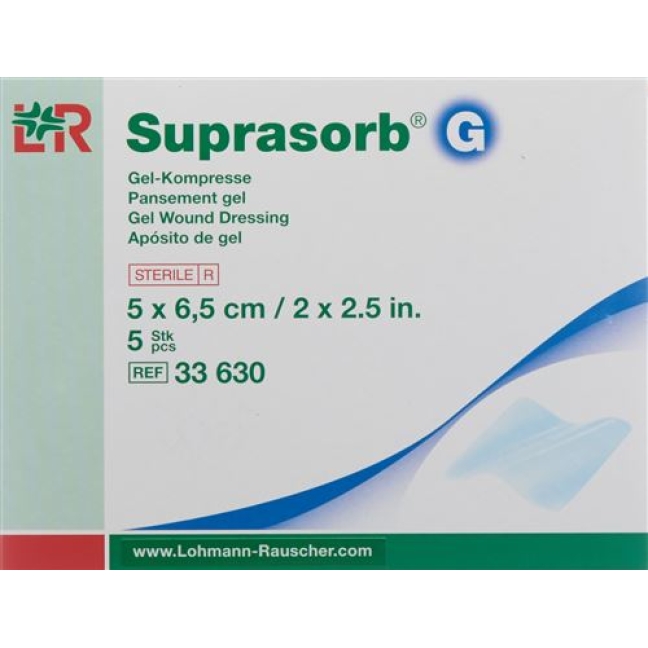 SUPRASORB G GEL-KOMPR 5X6.5CM