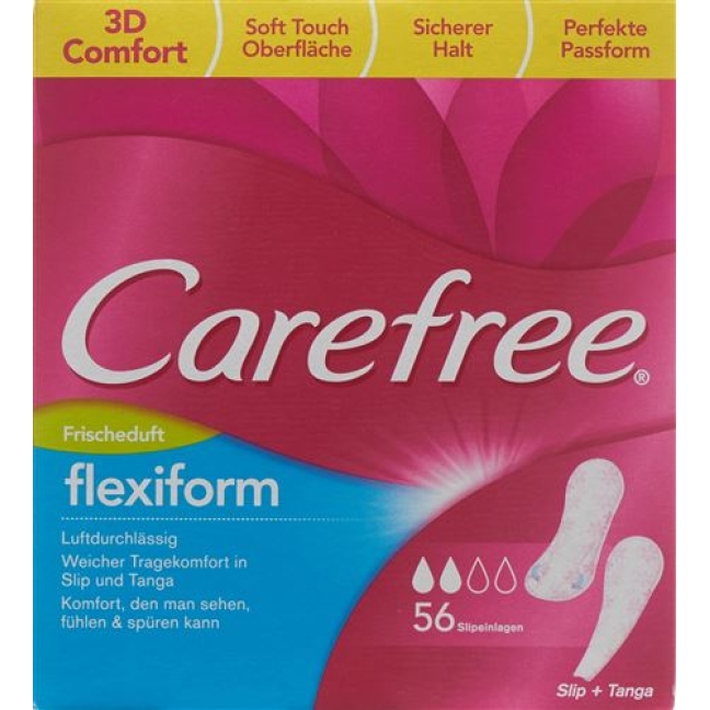 Carefree Flexi Form White Fresh 56 штук