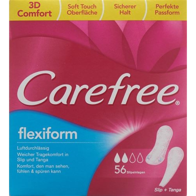 Carefree Flexi Form White 56 штук