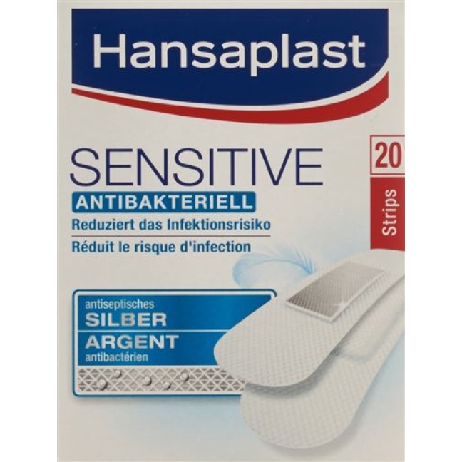 Hansaplast Med Sensitive Strips 20 штук