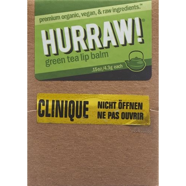 HURRAW! DISPLAY LIP BALM GREEN