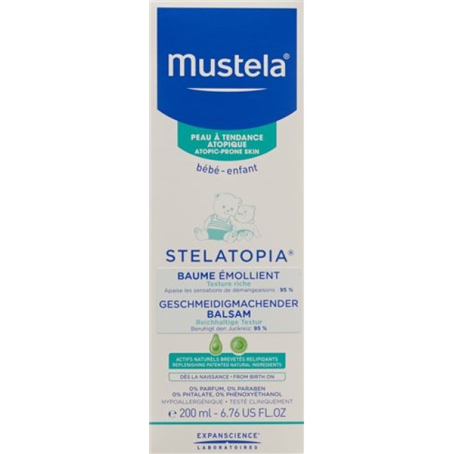 Mustela Stelatopia бальзам Atopie Haut в тюбике 200мл