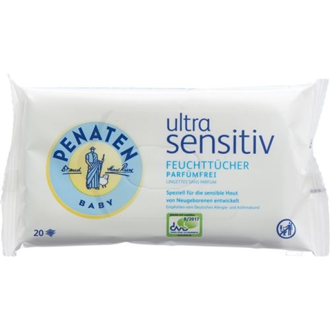 Penaten Ultra Sensitiv влажные салфеткиTravelp 20 штук