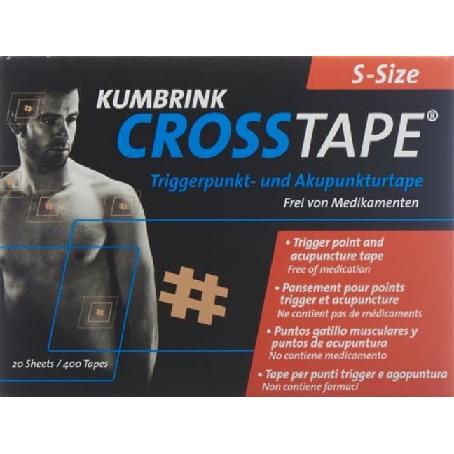 Crosstape Schmerz- Akupunkturtape S 400 штук