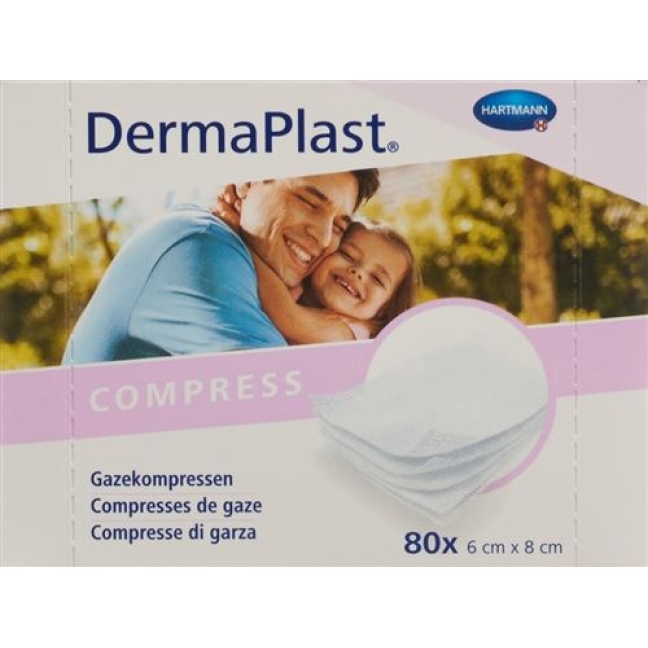 DermaPlast Gazekompressen 6x8см 80 штук