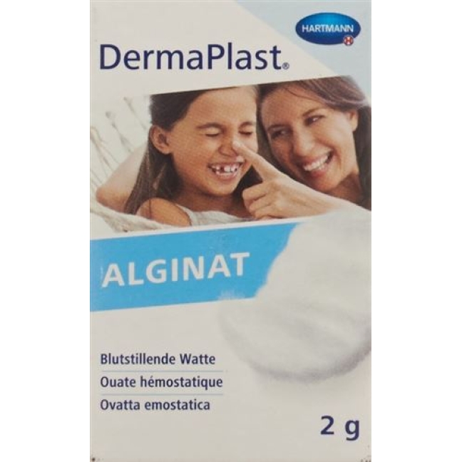 DermaPlast Alginat Blutstillende Watte Glas 2г