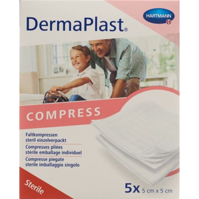 Dermaplast Faltkompressen Typ17 5x5см 8-fach 5x 2 штуки