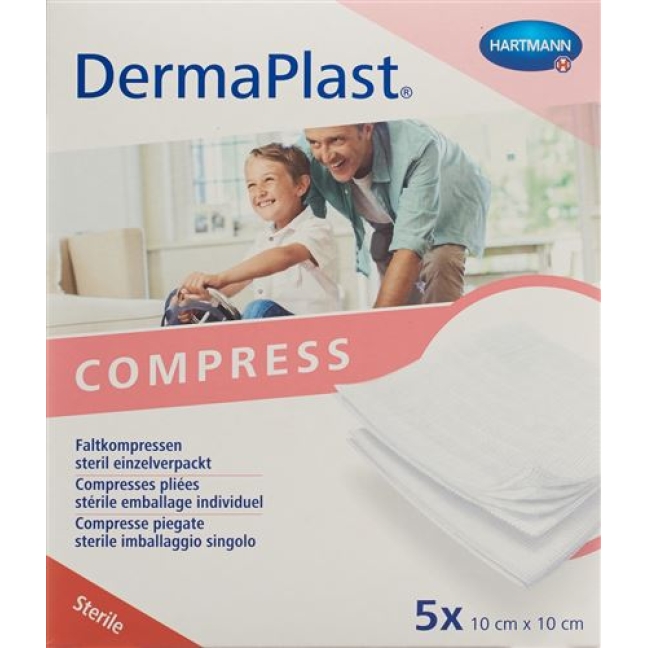 Dermaplast Faltkompressen Typ17 10x10см 8-fach 5x 2 штуки