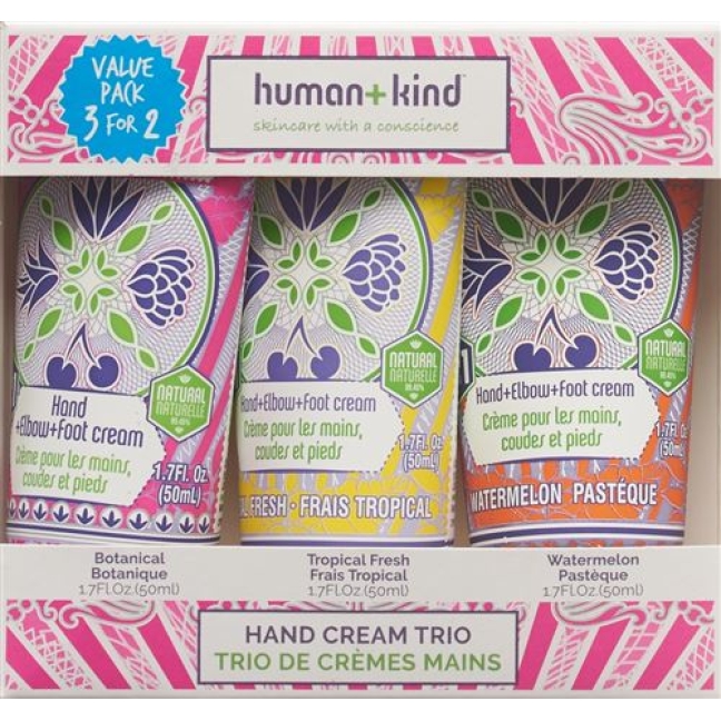 HUMAN+KIND HAND CREAM TRIO 3 T