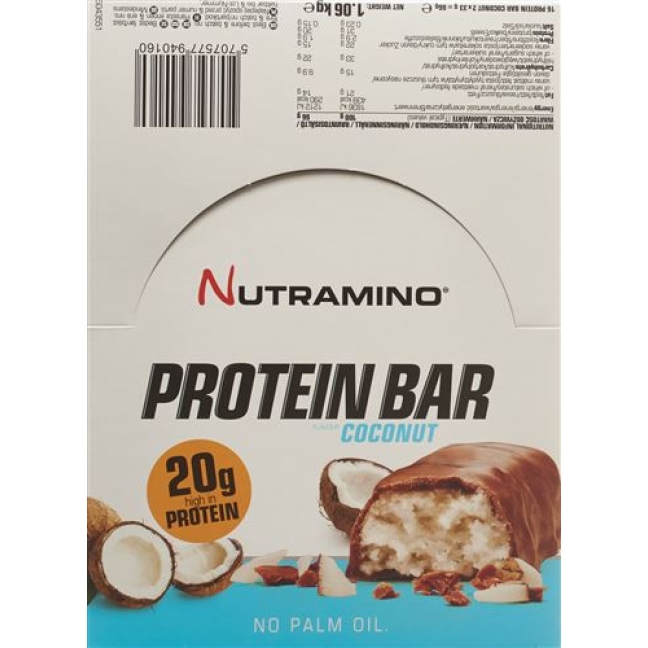 NUTRAMINO PROT BAR COCONUT
