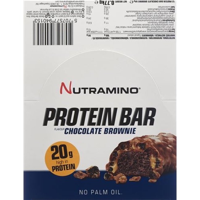 NUTRAMINO PROT BAR CHOC BROW