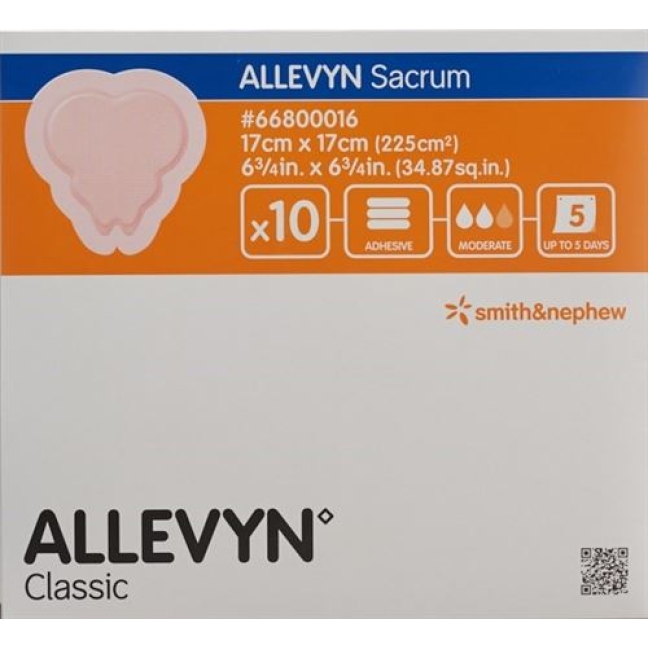 Allevyn Sacrum Wundverband 17x17см 10 пакетиков