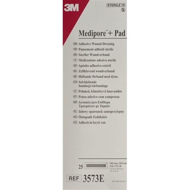 3M Medipore + Pad 10x35см / Wundkissen 5x30см 25 штук