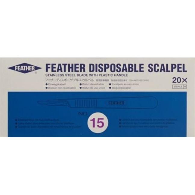 FEATHER SKALPELL 1X NR 15