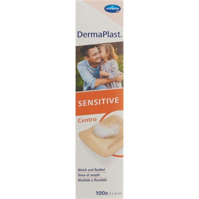 Dermaplast Sensitive Centro Strip 3x4см Hf 100 штук