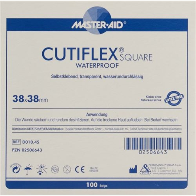 CUTIFLEX SQU FOLIENPFL 38X38MM