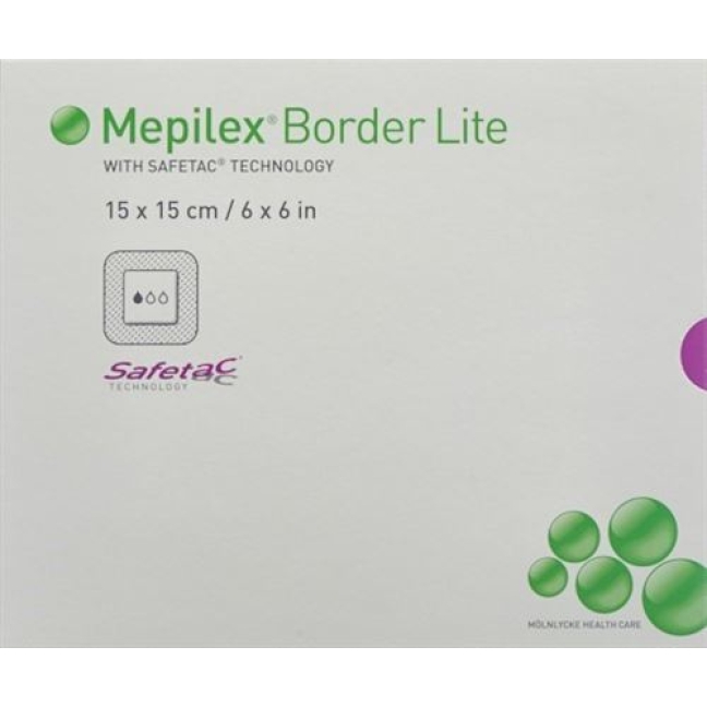 Mepilex Border Lite Silkonschaumve 15x15см 5 штук