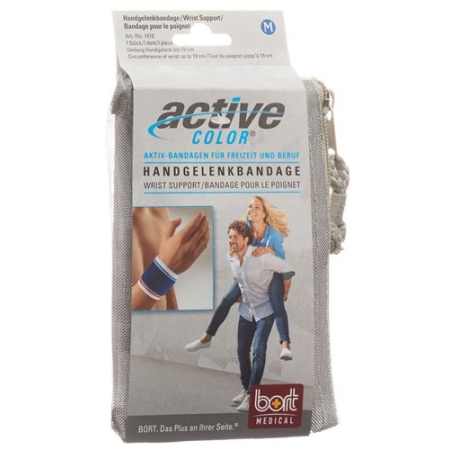 Bort Aktive Color Handgelenkbandage размер M -19см Blau