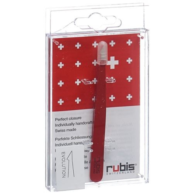 RUBIS PINZ EVOLUTION ROT INOX