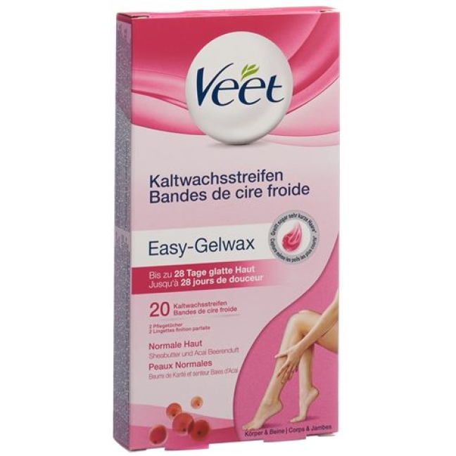 Veet Kaltwachsstreifen Beine/Korper Neu 10x 2 штуки