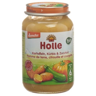 Holle Zucchini Kurbis Kartoffeln ab dem 4. Monat Bio Glas 190г