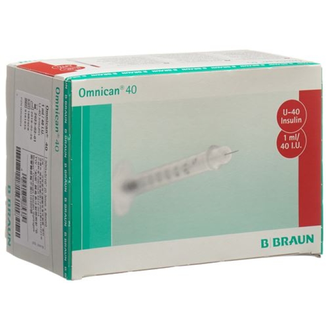 Omnican Insulin 40 1мл 0.3x8мм 100 штук