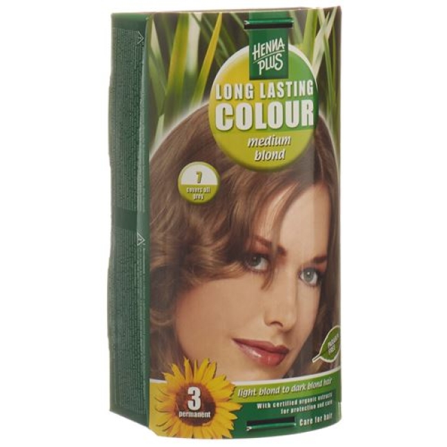 Henna Plus Long Last Colour 7 Mittelblond