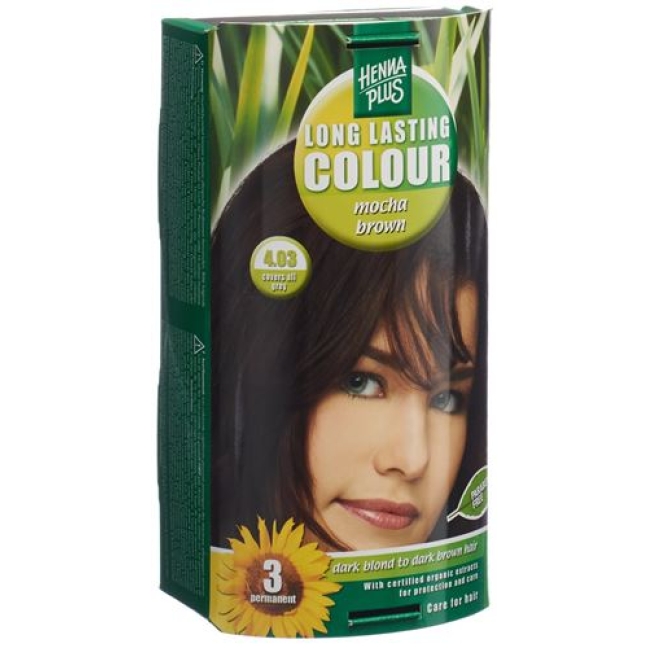 Henna Plus Long Last Colour 4.03 Mokkabraun