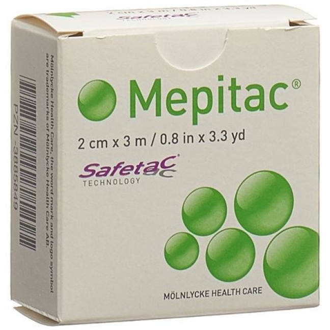 Mepitac Safetac Fixierverband 2смx3m Silikon