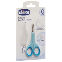 Chicco Babyschere mit Schutzkappe Hellblau