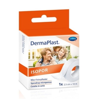 Dermaplast Isopor фиксирующий пластырь 10мX5см Vlies Weiss 6 штук